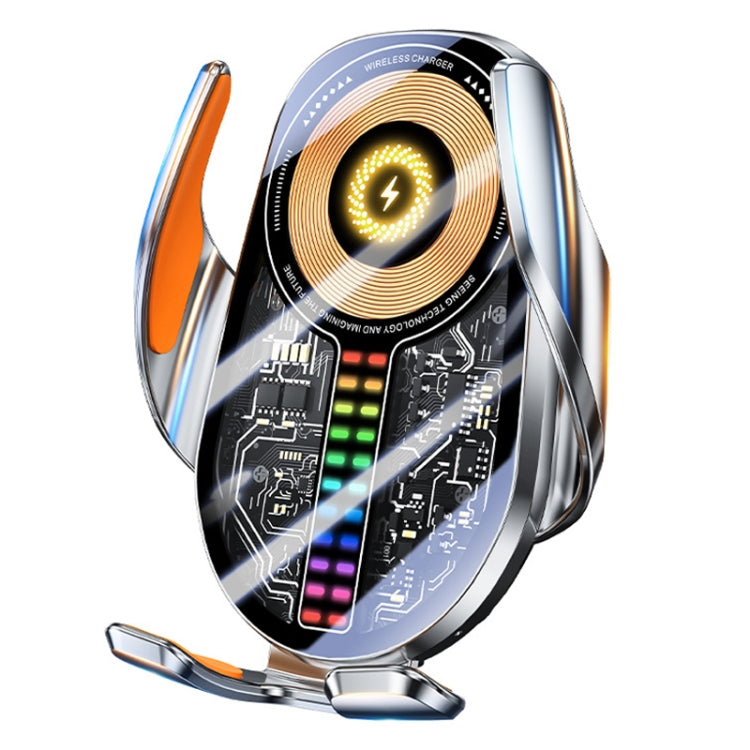 15W Car Sound Pickup Atmosphere Light Wireless Mobile Phone Charging Stand