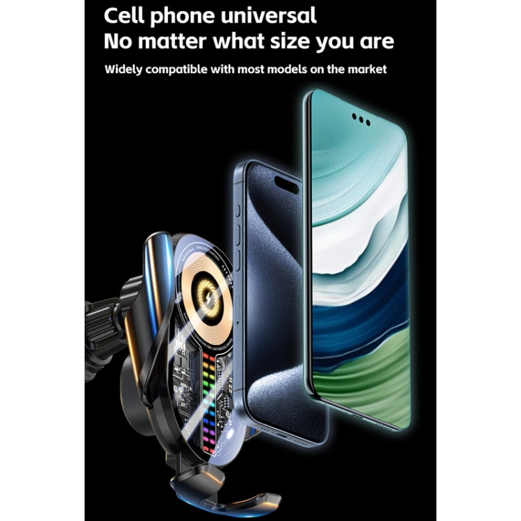 15W Car Sound Pickup Atmosphere Light Wireless Mobile Phone Charging Stand