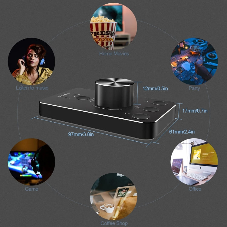 Vaydeer JP2011 USB Computer Volume Adjustment Controller Desktop Multimedia Rotary Button