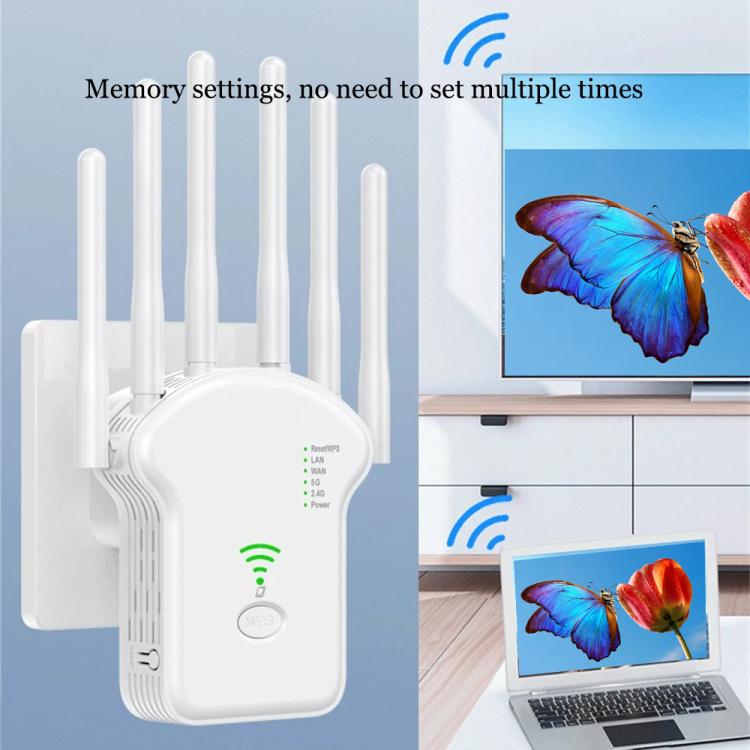 Urant U13 1200Mbps 2.4G/5G Dual Band WiFi Repeater Signal Amplifier