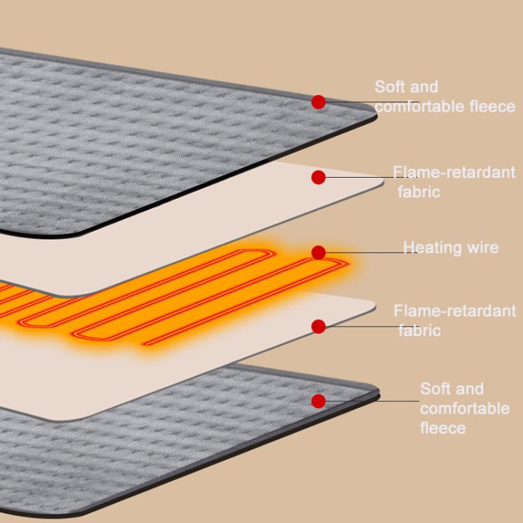 Electric Heating Pad With 9 Heat Settings , 4 Timer Levels, 30x40cm, 30x60cm, 40x76cm, 50x100cm