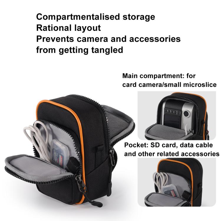 Cwatcun D168 Small Convenient Camera Bag Scratch-Resistant And Wear-Resistant Microslice Card Camera Pouch