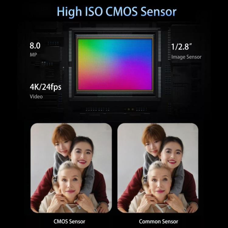 Ordro 4K Ultra HD Rotating Screen Optical Zoom Digital Camera