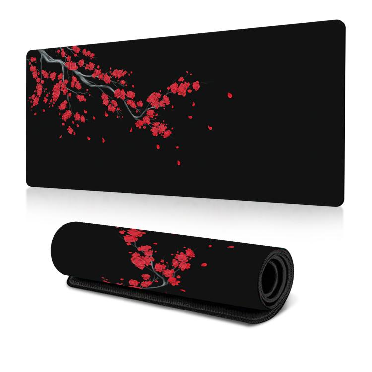 Ink Painting Cherry Blossom Rubber Non-Slip Mouse Pad Desk Mat