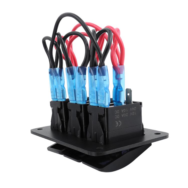 Blue Light Laser Engraved Panel Combination Switch For Car Boat