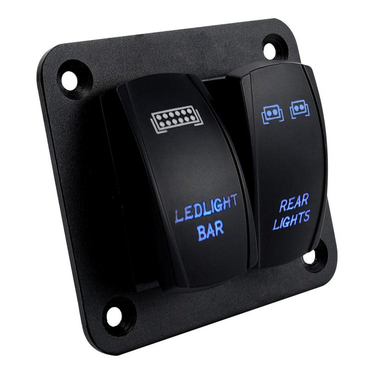 Blue Light Laser Engraved Panel Combination Switch For Car Boat