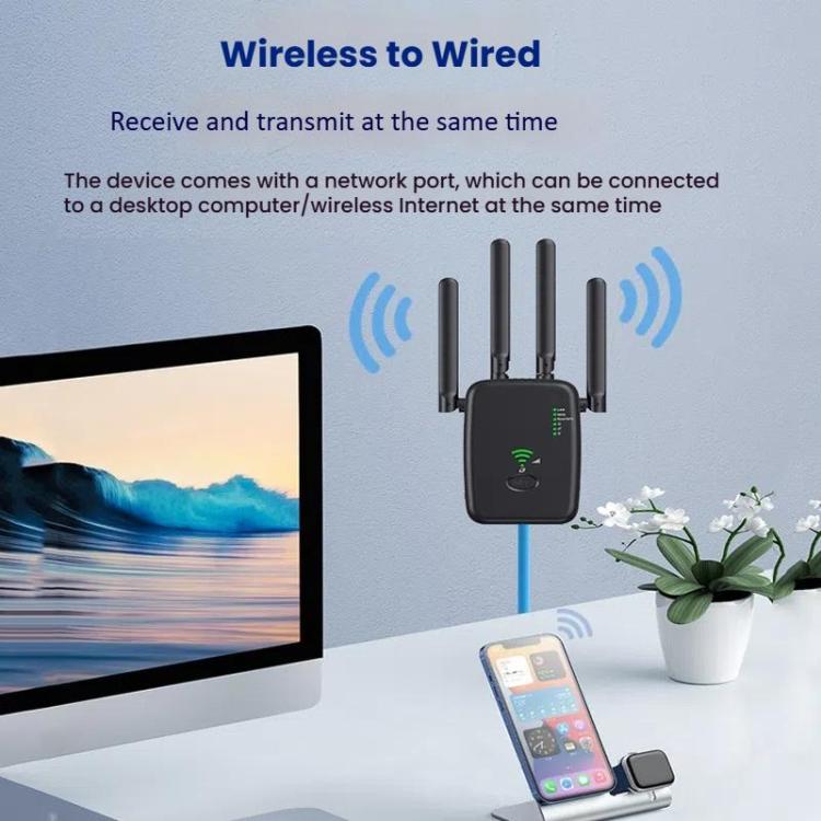 Urant U11 300Mbps 2.4G Wireless Repeater WiFi Signal Amplifier Support WPS Quick Setting