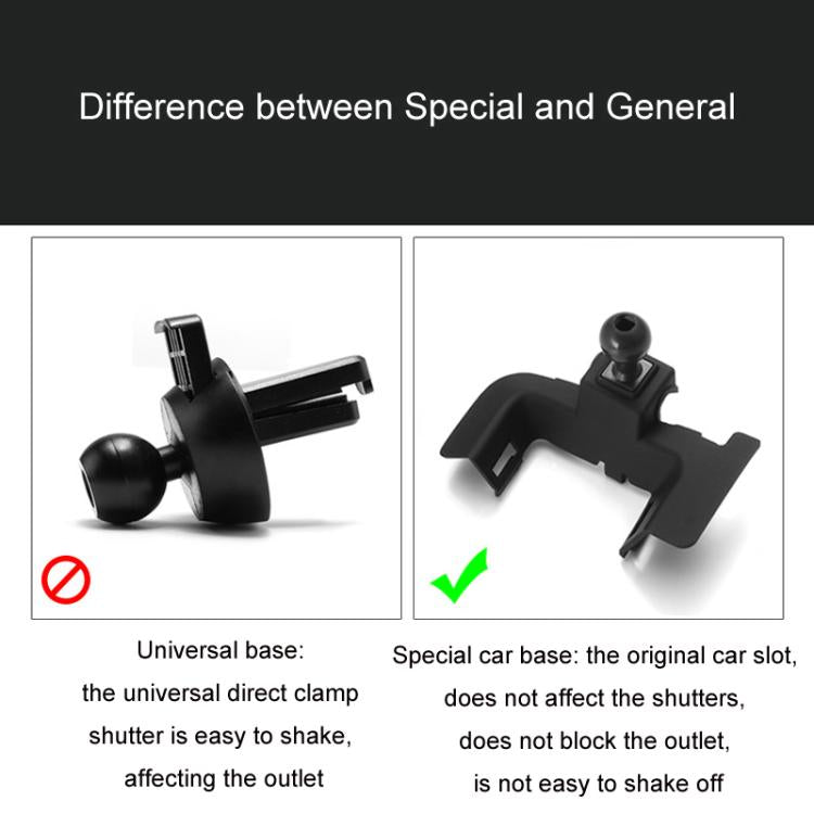 For Volvo Left Driving Car-Mounted Special Mobile Phone Navigation Bracket Base