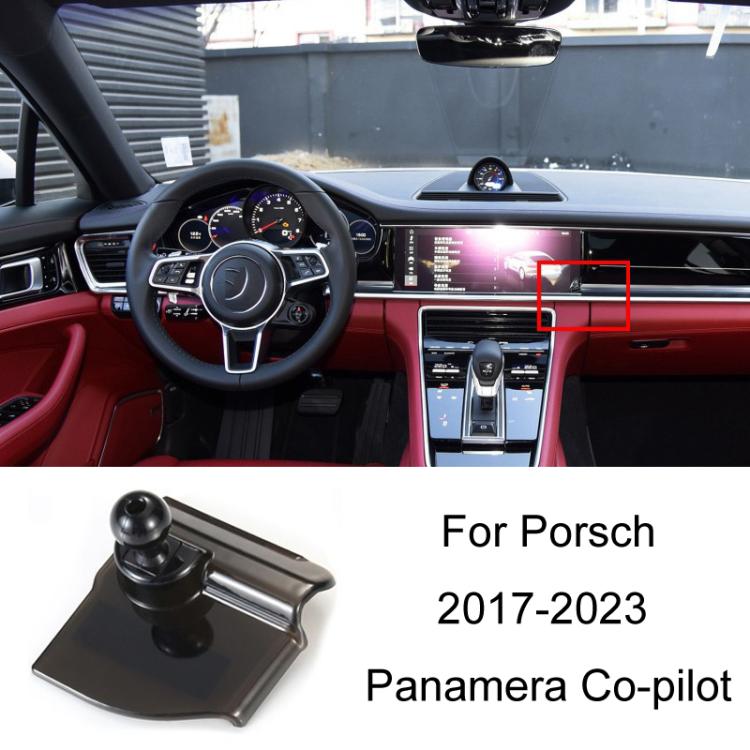 For Porsche Left Driving Car-Mounted Mobile Phone Navigation Holder Base