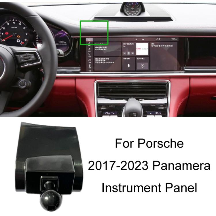 For Porsche Left Driving Car-Mounted Mobile Phone Navigation Holder Base