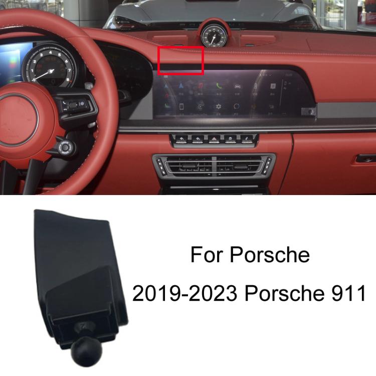 For Porsche Left Driving Car-Mounted Mobile Phone Navigation Holder Base