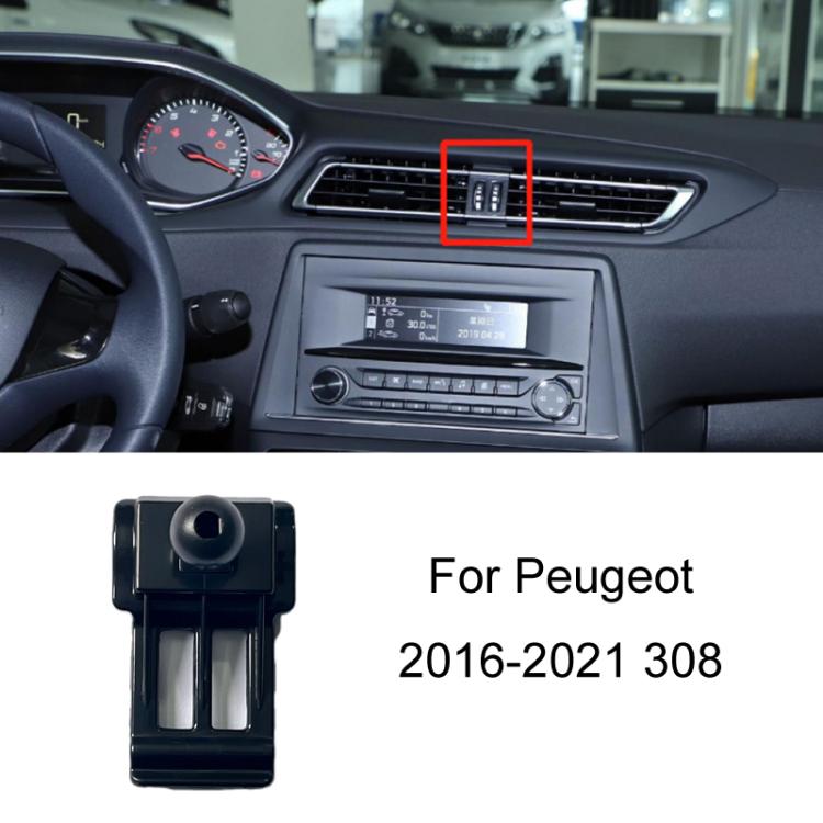 For Peugeot Left Driving Car-Mounted Special Mobile Phone Navigation Bracket Base