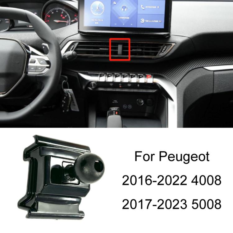 For Peugeot Left Driving Car-Mounted Special Mobile Phone Navigation Bracket Base