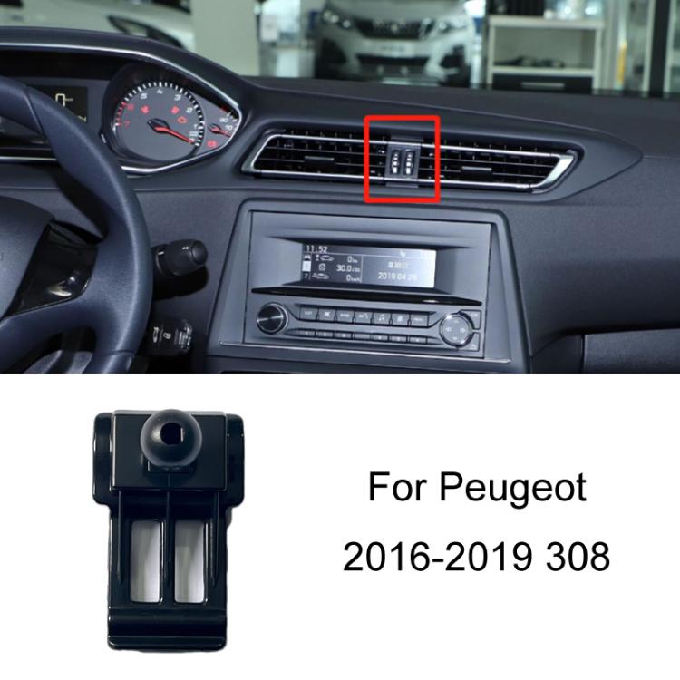 For Peugeot Left Driving Car-Mounted Special Mobile Phone Navigation Bracket Base