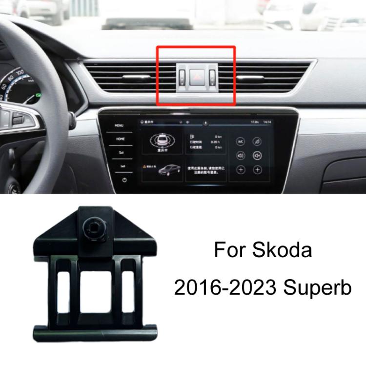 For Skoda Left Driving Car Special Mobile Phone Navigation Bracket Base