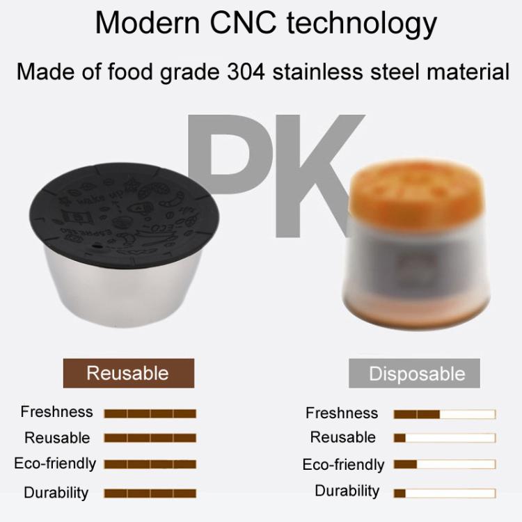 For Dolce Gusto Coffee Maker Stainless Steel Reusable Coffee Capsule Shell