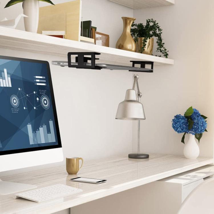 Under Desk Laptop Tablet Storage Mount Kit Office Storage Organize