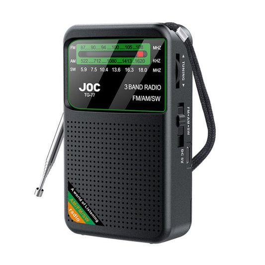 JOC TG-77 Mini FM / AM / SW Portable Full-Band Full-Channel Radio