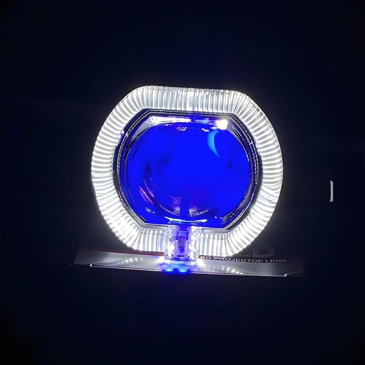 2.5 inch Motorcycle Electric Bike Car Universal Built-in LED Headlight Spot Lens Far and Near Spotlight