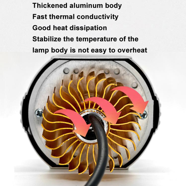 2.5 inch Motorcycle Electric Bike Car Universal Built-in LED Headlight Spot Lens Far and Near Spotlight