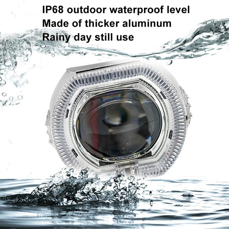 2.5 inch Motorcycle Electric Bike Car Universal Built-in LED Headlight Spot Lens Far and Near Spotlight