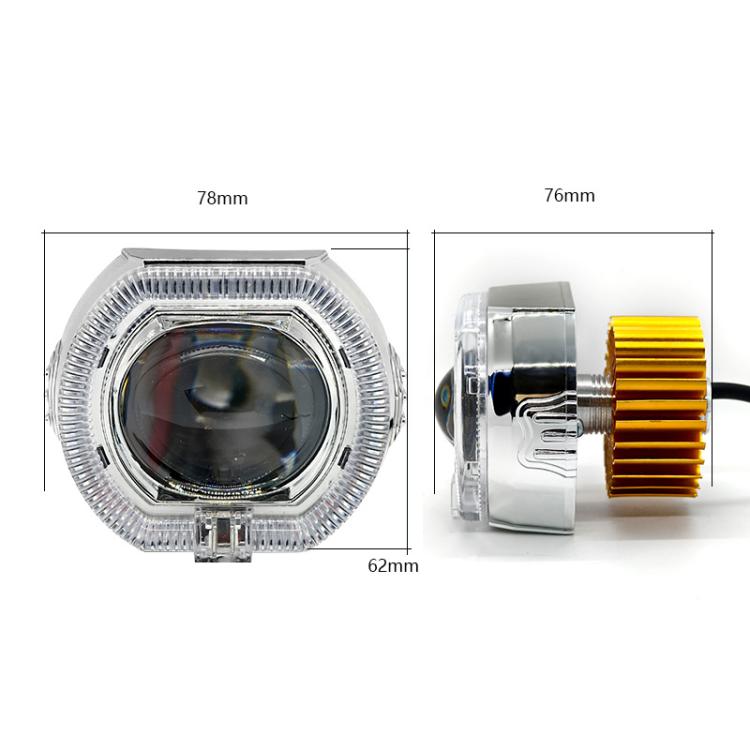 2.5 inch Motorcycle Electric Bike Car Universal Built-in LED Headlight Spot Lens Far and Near Spotlight