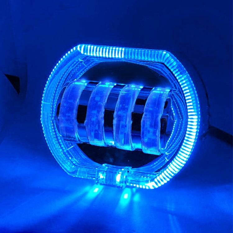 Motorcycle Electric Vehicle General Modification LED Headlight 4 Beads Double Lens Lamps
