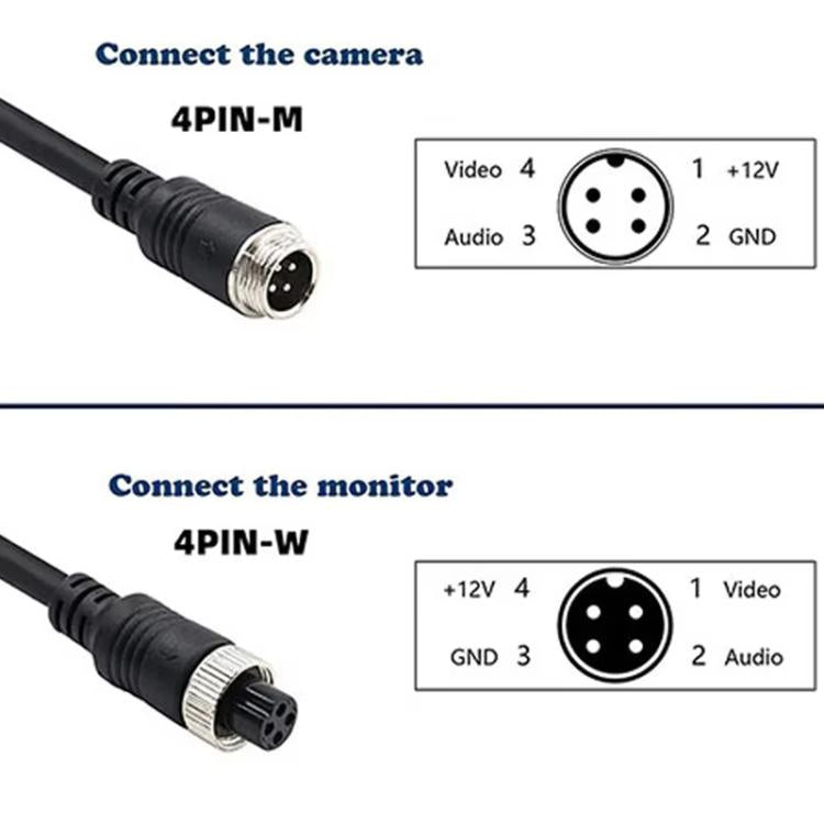 Car Camera Adapter Connector Wire 50cm