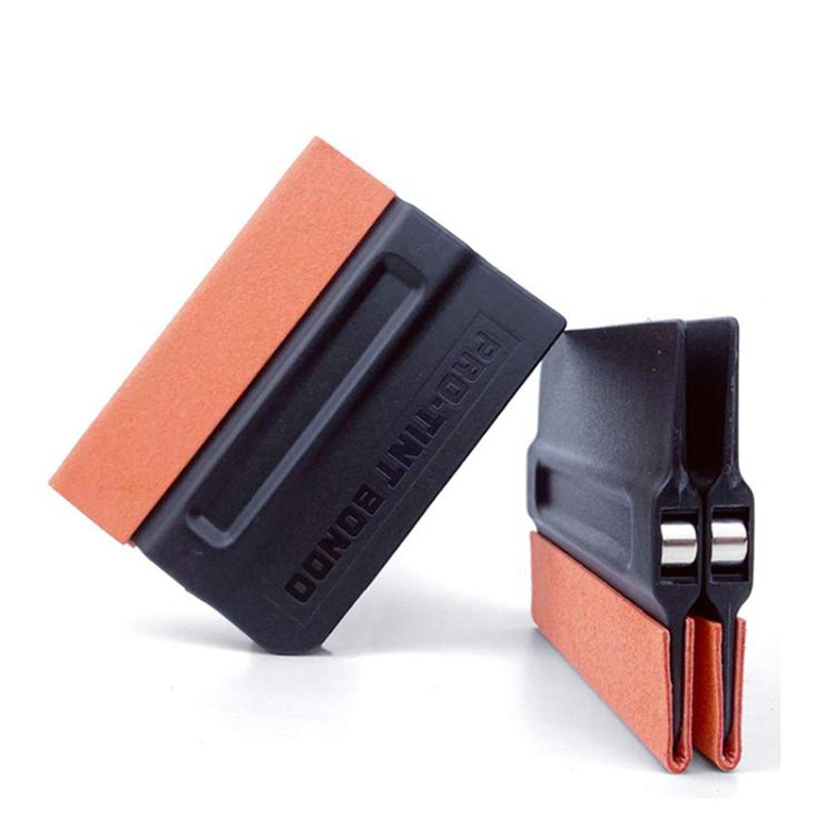 Car Film Scraper Imitation Buckskin Scraper With Magnetic Attraction