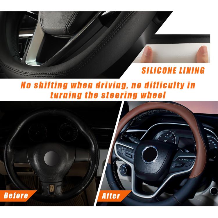 38cm Cars Universal Microfiber Steering Wheel Cover
