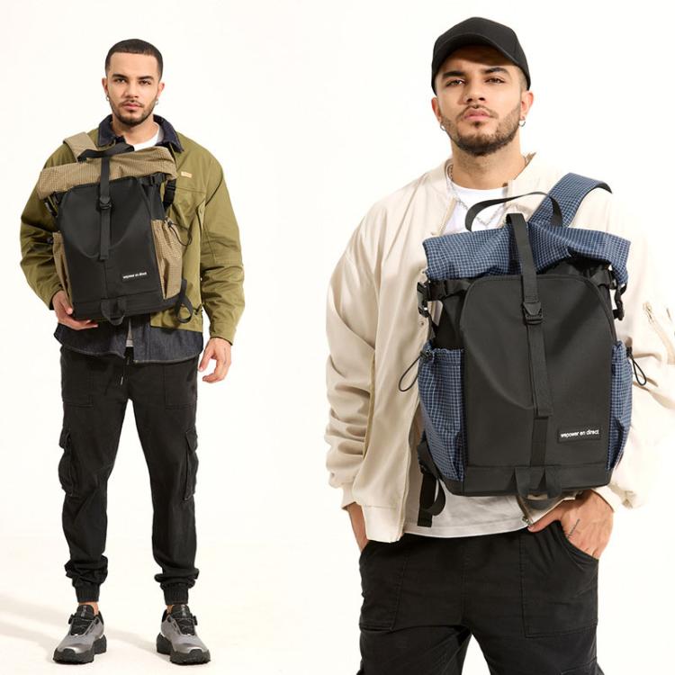 WEPOWER  Men and Women Contrast Color Backpack for Commuting Large-capacity Casual Bag