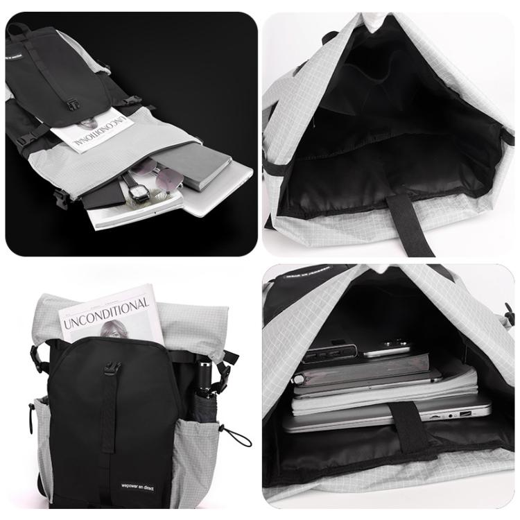 WEPOWER  Men and Women Contrast Color Backpack for Commuting Large-capacity Casual Bag