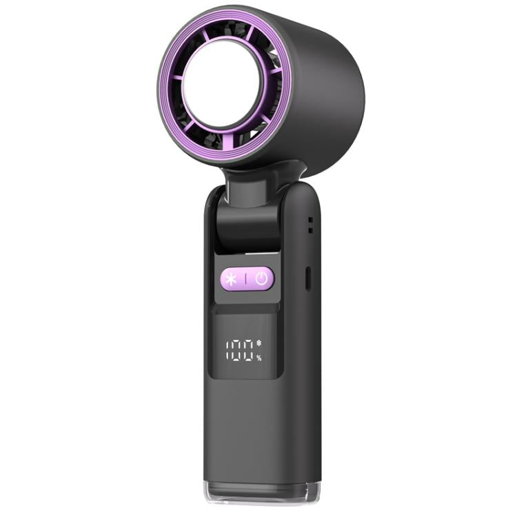 100-gear High Speed Handheld Fan Mini USB Rechargeable Foldable Portable Turbo Small Fan With Cooling