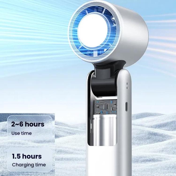 100-gear High Speed Handheld Fan Mini USB Rechargeable Foldable Portable Turbo Small Fan With Cooling