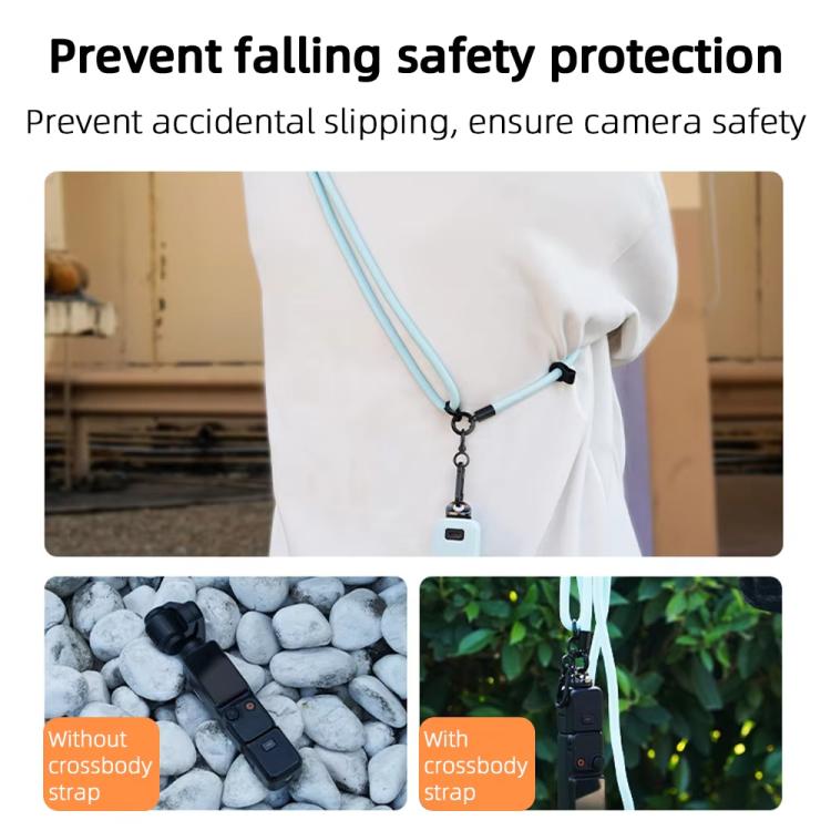 BRDRC Sport Camera Lanyard With 1/4 inch Screw Anti-Lost Crossbody Rope Accessory