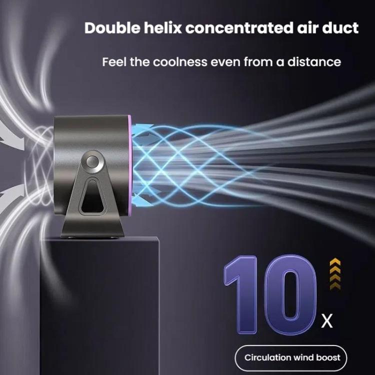 100-Gear High-Speed Circulating Fan Rechargeable Desktop Digital Display Turbo Wall-Mounted Fan