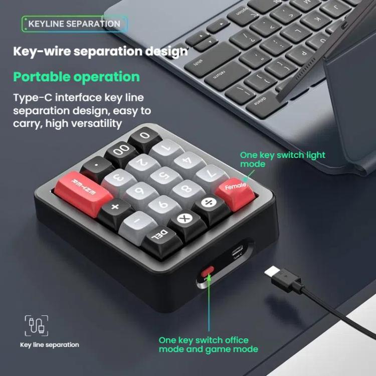 MKESPN K812 GASKET Aluminum Alloy RGB Hot-Swap Customized Wired Mini Mechanical Gaming Keyboard