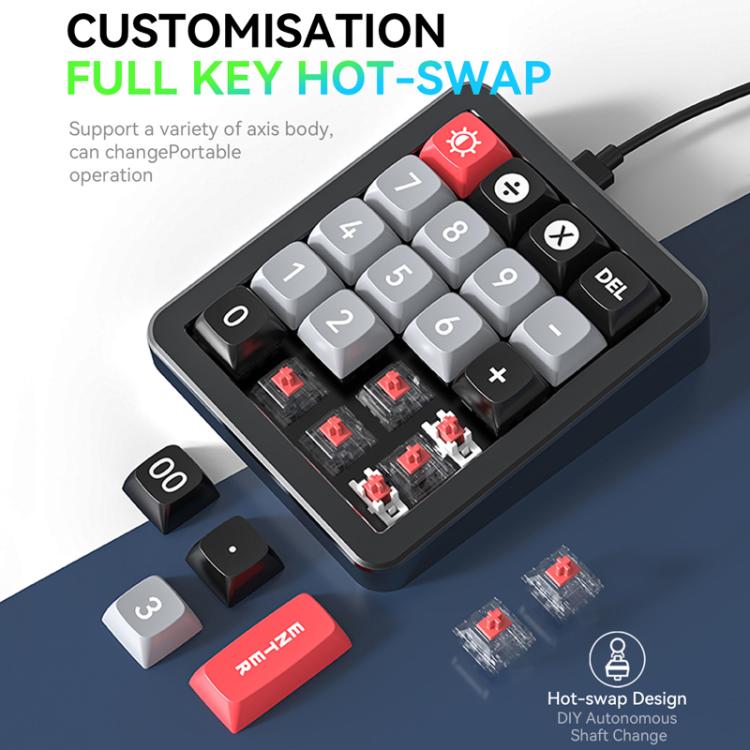 MKESPN K812 GASKET Aluminum Alloy RGB Hot-Swap Customized Wired Mini Mechanical Gaming Keyboard