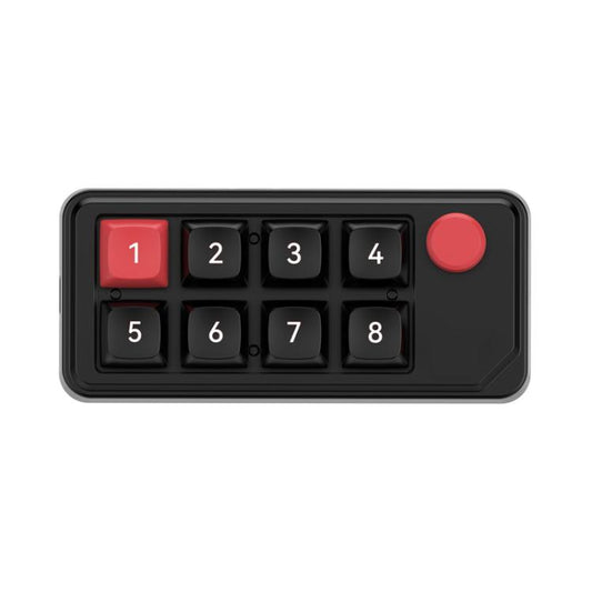 MKESPN 8-Key Wired Hot-Swappable Macro Definition Gaming Mechanical Keyboard With Knob