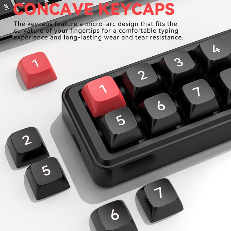 MKESPN 8-Key Wired Hot-Swappable Macro Definition Gaming Mechanical Keyboard With Knob