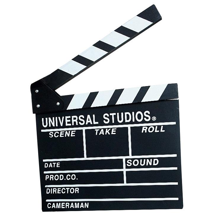 Wooden Director Board Shooting Video Movie City Scene Record Board Photography Props