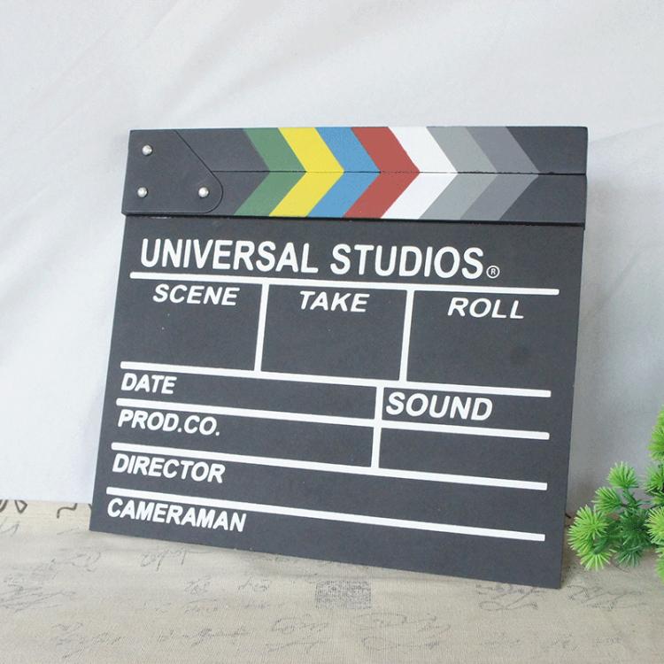 Wooden Director Board Shooting Video Movie City Scene Record Board Photography Props