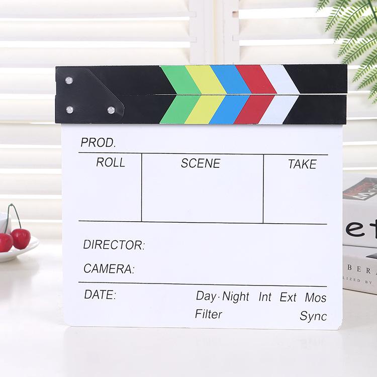 Wooden Director Board Shooting Video Movie City Scene Record Board Photography Props