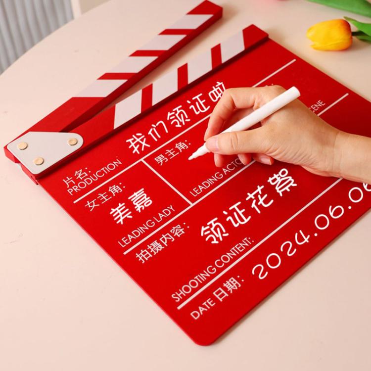 Wooden Director Board Shooting Video Movie City Scene Record Board Photography Props