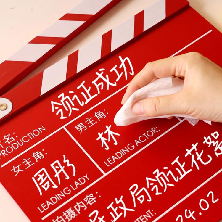 Wooden Director Board Shooting Video Movie City Scene Record Board Photography Props