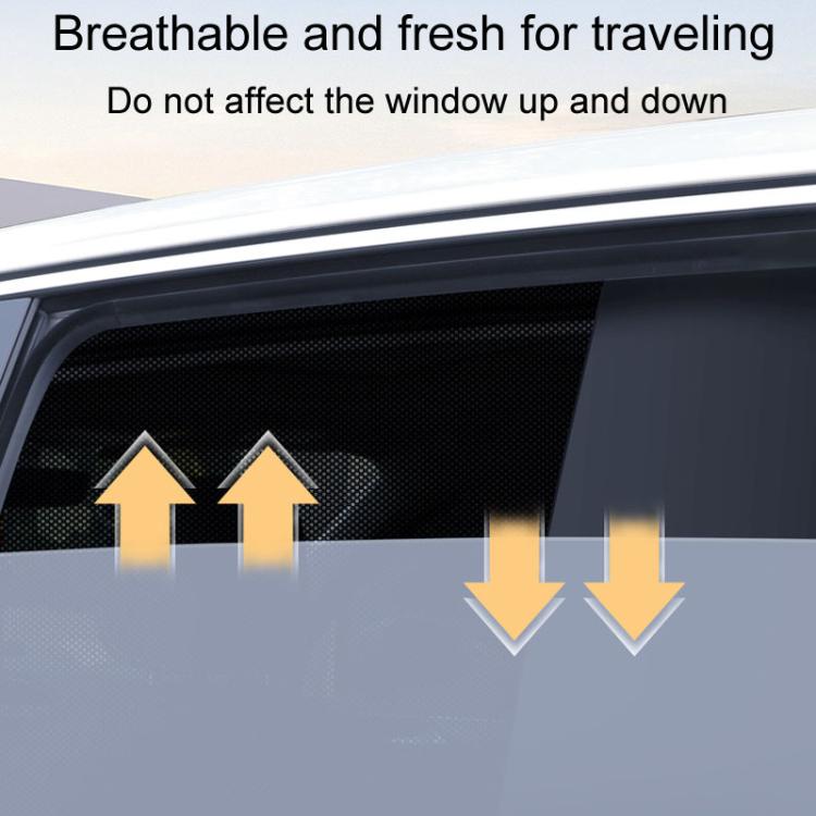 Universal Magnetic Car Sunshade Double Splicing Design Breathable Car Curtains