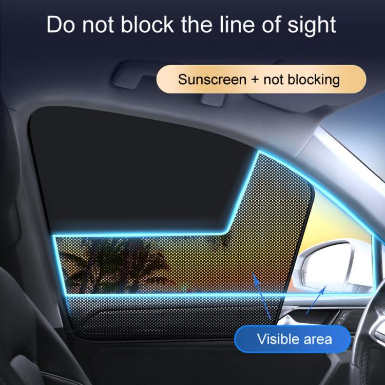 Universal Magnetic Car Sunshade Double Splicing Design Breathable Car Curtains