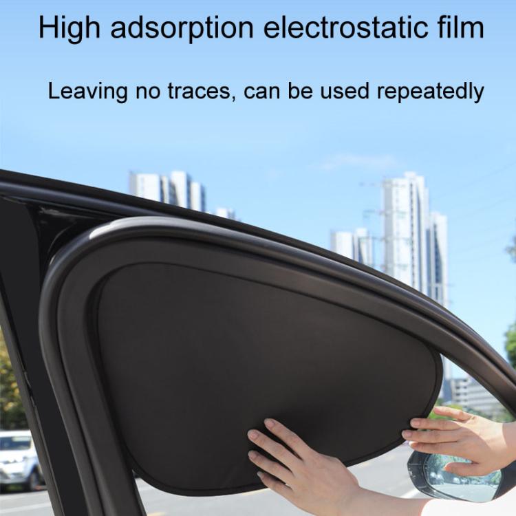1pair Car Quick Installation Static Film Adsorption Opaque Window Sunshade