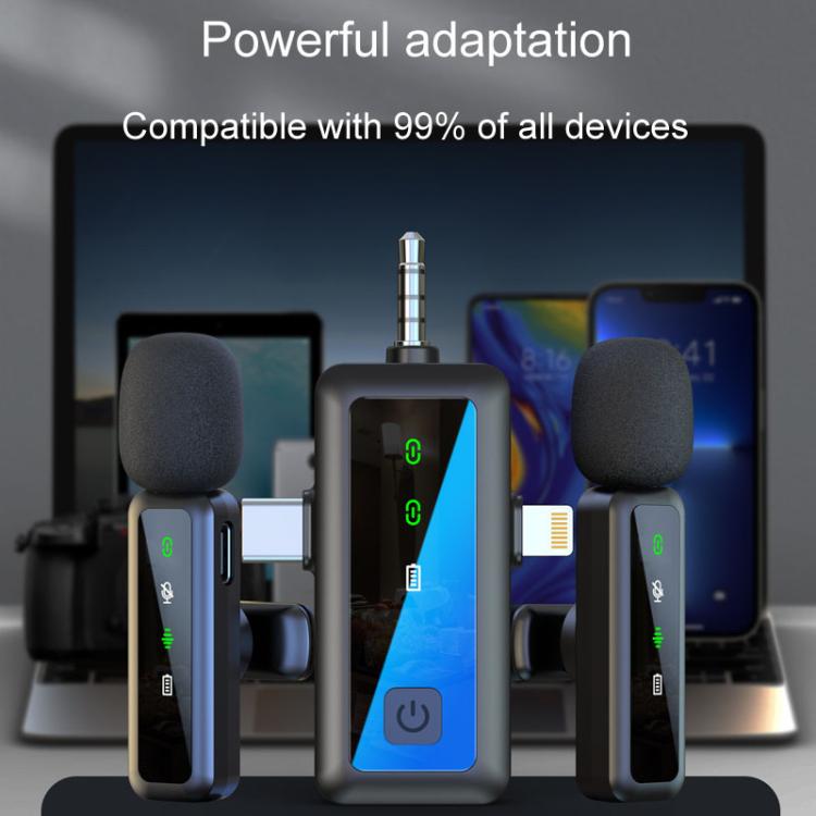 H65 3 In 1 Lavalier Wireless Microphone Outdoor Broadcast Noise Canceling Sports Camera Microphone