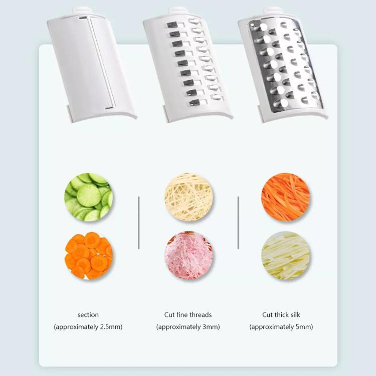 CY-661 3-in-1 Kitchen Multifunctional Roller Electric Vegetable Cutter